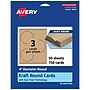 Avery Matte General Use Blank Cards, Kraft Brown, 150/Box (95343)~#|#~4D08405B-26BD-4774-839E753C46F898BC_sc7