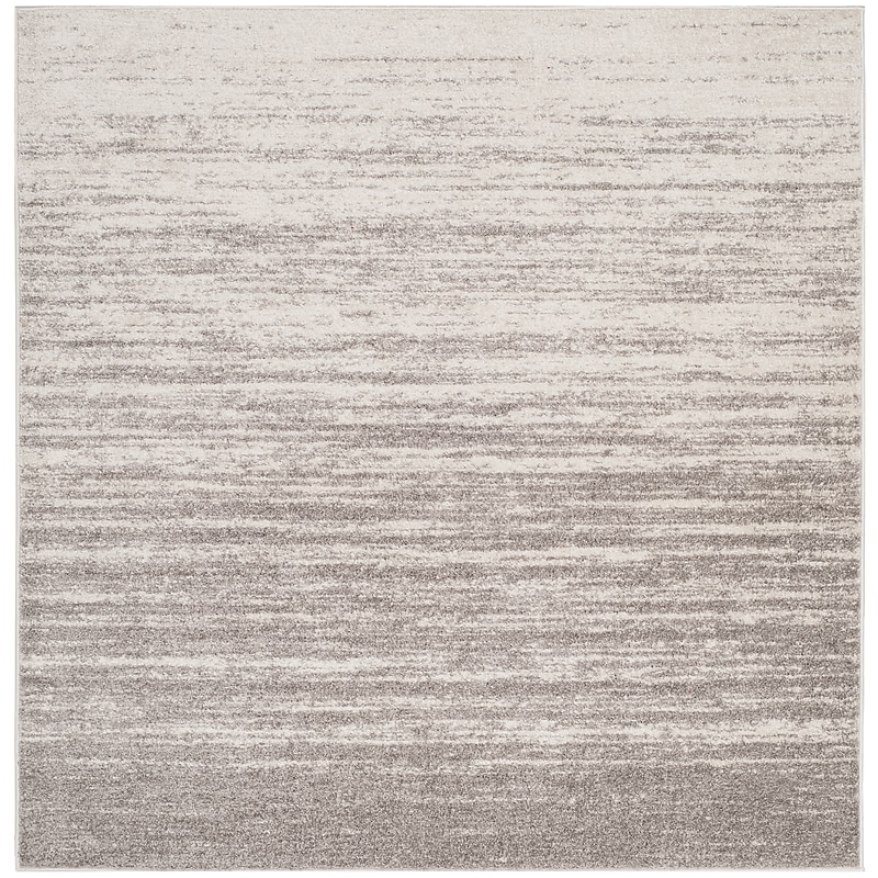 Safavieh Adirondack Collection 8' x 8' Square Area Rug, Machine Made, Light Grey/Grey (ADR113C-8SQ) image 1
