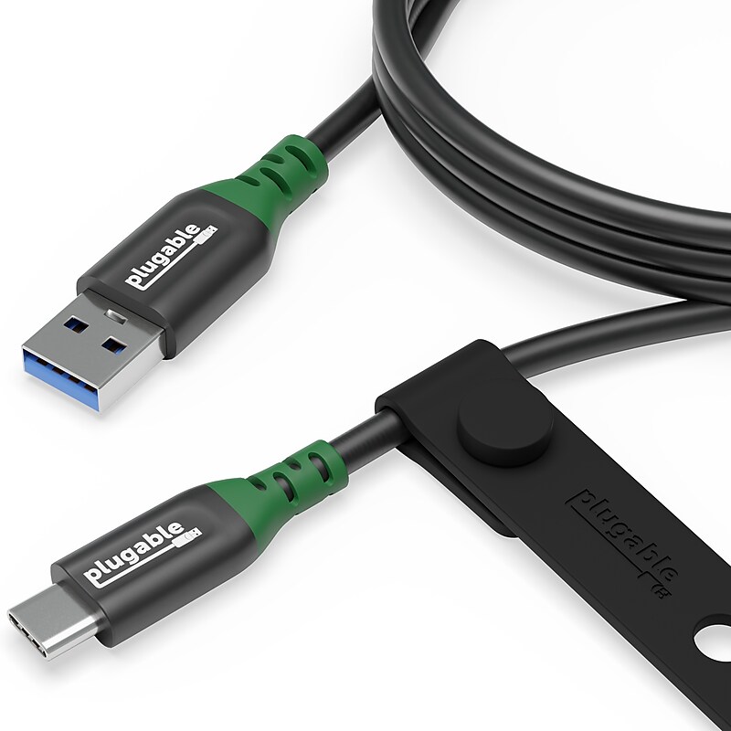 Plugable 3.3' USB-C to USB-A Cable, Black (USBC-A1M) image 1