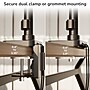 Mount-It! Monitor and Laptop Pole Desk Mount with Gas Spring Arms for 49" Monitors and 17.3" Laptops, Black (MI-12008)~#|#~4D0EE994-DC4E-48D1-AAB699FD4AADAE6F_sc7