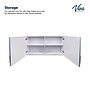 Viva Comfort 24'' H x 48" L Wood Wall-Mounted Medical Cabinet, 2-Doors, Blueberry (902WALL48GRYBL)~#|#~4D0F47B5-C826-4E31-A955900B3C33EB70_sc7