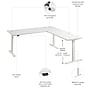 Bush Business Furniture Move 60 Series 72"W L Shaped Adjustable Standing Desk, White (M6SL7278WHWK)~#|#~4D14B426-3526-413A-ADA84DCF8089488C_sc7