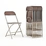Flash Furniture HERCULES™ Plastic Armless Folding Chair, Premium Brown, 10/Pack~#|#~4D1BECF7-5C18-40D1-B51D0C107B0D6B90_sc7