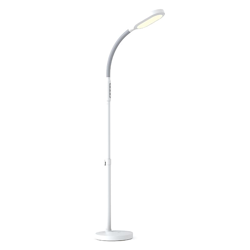 Verilux HappyLight Duo 2-in-1 Light Therapy & Floor Lamp, White (VT39WW1) image 1