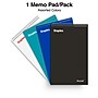 Staples Accel Top-Bound 2-Subject Pocket Notebook, 6" x 9.5", Wide Ruled, 100 Sheets, Assorted Colors (50357)~#|#~4D20D6BD-8DA8-4C28-986F5217EEBEC97E_sc7