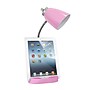 Simple Designs Gooseneck Organizer LED Desk Lamp, 18.50", with iPad Tablet Stand and Charging Outlet, Pink (LD1057-PNK)~#|#~4D259BC4-CC7F-4C8C-AEE46AF82152F789_sc7