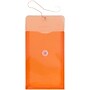 JAM Paper Premium Plastic Filing Envelope with Button & String Closure, Bright Orange, 3/Pack (472B1ORX3)~#|#~4D2833C6-BE0A-4D2F-B11A3FCC7DD6AC20_sc7
