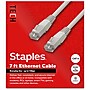 Staples TECH 7 ft. Cat-6 Ethernet Cable, Male to Male, Gray (ST62453)~#|#~4D2C3FCB-3102-4926-9143298CA1CA7B71_sc7