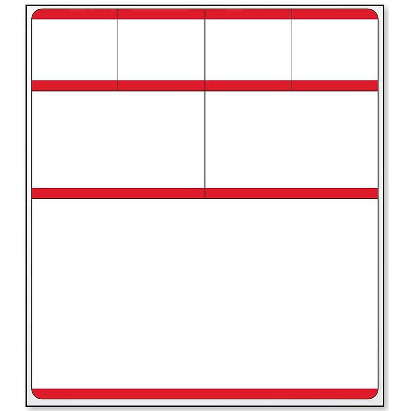Caresfield Thermal Blank Medical Labels, 4" x 4.5", 2000/Carton (82141) image 1
