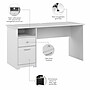Bush Furniture Cabot 60"W Computer Desk with Drawers, White (WC31960)~#|#~4D34149D-44AD-4C28-95292E5878652541_sc7