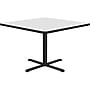 Correll Square-Shaped Dry-Erase Markerboard Cafe Table, 36" x 36", Frosty White/Black (BXT36DES-80)~#|#~4D38919B-AF96-49C1-B689DA296DC1B428_sc7
