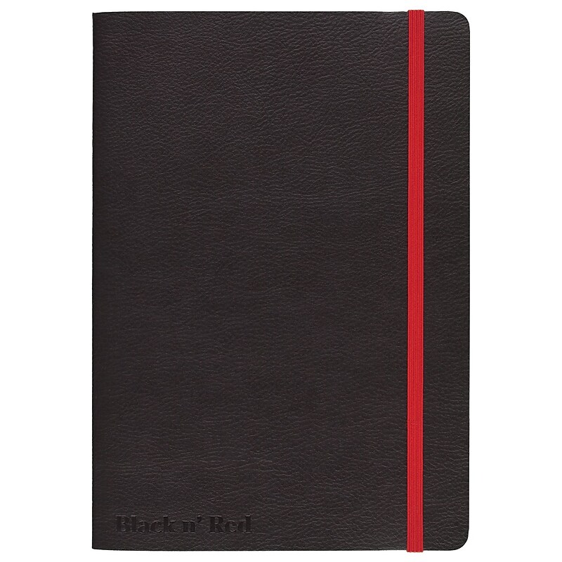 Black N' Red 1-Subject Professional Notebooks, 5.75" x 8.25", Wide Ruled, 71 Sheets, Black (400065000) image 1