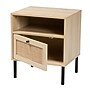 Baxton Studio Caterina 19"W x 16"D End Table, Natural Brown/Black (220-12861-HiT)~#|#~4D39EE19-BAC0-4A68-B2206F439B1F7155_sc7