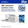 Brother LC506XL Cyan High Yield Ink Cartridge, Prints Up to 1,500 Pages (LC506XLCS)~#|#~4D3ECE66-8051-411B-9707B6BB18D08F23_sc7
