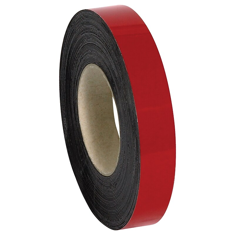 Magnetic Tape, 1" x 16.66 yds., Red (LH126) image 1