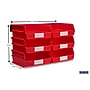 Triton Products LocBin Stackable Storage Bin, 5" x 11" x 10.87", Red, 6/Pack (3-235RWS)~#|#~4D4428BD-45ED-4F4E-81B4EC7448CE9026_sc7