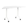 Bush Business Furniture Synergy 60"W Trapezoid Shaped Conference Table, White (SGD160WH)~#|#~4D444E7E-9357-4C70-9AD38BAE18379BE2_sc7