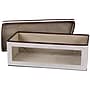 Household Essentials Large Canvas Vision Storage Box with Clear Front Panel, Cream (HH514)~#|#~4D4A7084-354A-4F55-85C029BA85582597_sc7