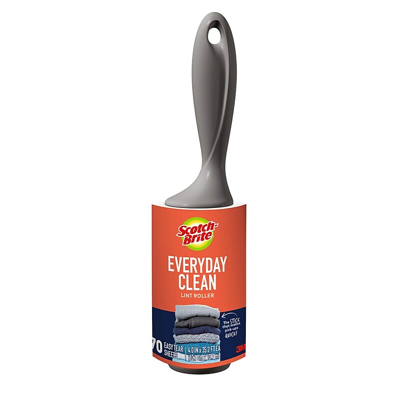 Scotch-Brite Everyday Clean Lint Remover, White, 70 Sheets/Roll (836RS-70/60) image 1