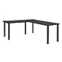 Regency Kee 72" L-Desk with 42" Return, Grey/Black~#|#~4D53780C-64E0-465E-9CC93165924DD2EF_sc7