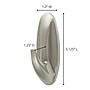 Command Medium Decorative Hook, 3 lb., Brushed Nickel (17081BN-ES)~#|#~4D53AE04-FFD4-4C17-B49E1989A3F8F2BD_sc7