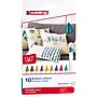 Edding Edd Textile Markers and Pens, 4600 Series Textile Pen, Assorted Ink, 10/Set (EDD4460010099)~#|#~4D5CB6CF-F564-4518-B7E1AFC84A73CAB7_sc7