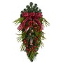 Nearly Natural Holiday Christmas Pine Cones, Berry and Bells Swag, 24" (W1279)~#|#~4D61ACF6-32D5-4A8E-9F1DC9C1142DA910_sc7