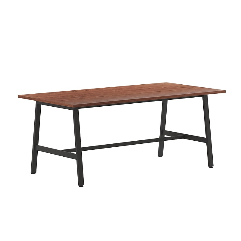 Flash Furniture Redmond 72"W x 36"D Conference Table, Laminate, Walnut (MTM7236WLTABF) image 1