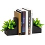 Mind Reader Contemporary Planter Bookends, 3.25"H, Black (PLANTEND2-BLK)~#|#~4D63F38D-D691-454C-B41C10CF98946B43_sc7