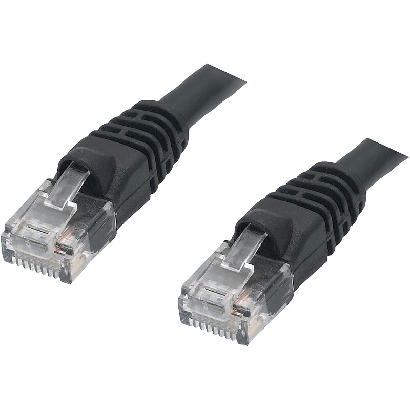 Comprehensive 7' CAT-6 Snagless Ethernet Patch Cable, 24 AWG, Black (CAT6-7BLK-USA) image 1