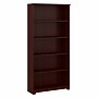 Bush Furniture Cabot 66"H 5-Shelf Bookcase with Adjustable Shelves, Harvest Cherry Laminated Wood (WC31466)~#|#~4D643864-A5E2-4A31-8BA19DF44A3FA0EB_sc7