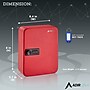 AdirOffice 30-Key Cabinet with Combination Lock and Key Tags, Red (682-30-RED-689-PKG)~#|#~4D68DBAC-765A-4A3F-A339CDB830B2AA10_sc7