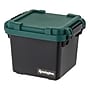 Iris Heavy Duty 30 Qt. Storage Bin with Latching Lid, Plastic, Black, 4/Pack (500343)~#|#~4D6975F2-4CD9-4C70-952F86622A8F7452_sc7