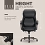 Elle Decor Rivendell AIR Lumbar Ergonomic Vegan Leather Swivel Executive Chair, Black (60124-BLK)~#|#~4D69F249-BDF7-4E11-82742D2059C000BE_sc7