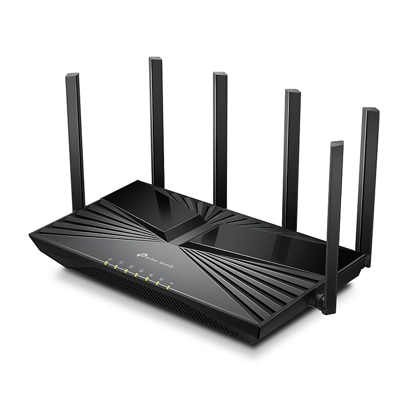 TP Link Archer AXE5400 Tri Band MU-MIMO WiFi 6E Router, Black image 1