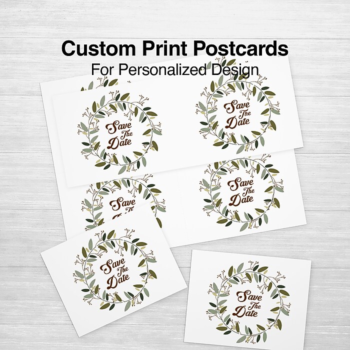 Staples® Matte Postcards, White, 100/Box (ST14635) | Staples
