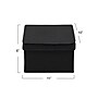 Household Essentials Medium Stackable Folding Fabric Storage Bin, 6" x 10"x 11", 11.42 Qt., Black, 2/Pack (7611-1)~#|#~4D78657C-7F3A-405D-851E060B9BC90B9A_sc7