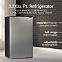 Igloo 3.2 Cu. Ft. Refrigerator with Freezer, Platinum (IRF32PL6A)~#|#~4D79ED58-A1E7-404D-A9A0472F3A52E5FE_sc7