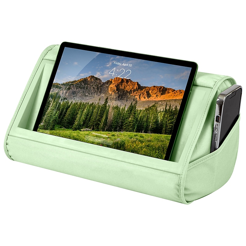LapGear Tablet Pillow,  12.25" x 8" x 7", Sage Green image 1