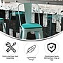 Flash Furniture Carly Indoor-Outdoor Counter Height Stool with Back, Mint with Mint Seat (ET353424MINTP1M)~#|#~4D7B9505-7420-426F-9EDE520AB5A35CEB_sc7