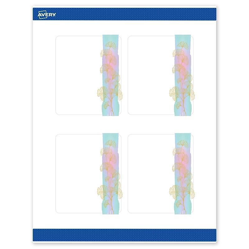 Avery Laser/Inkjet Rectangle Multipurpose Labels, 4" x 3-1/3", White, 40/Pack (S00EVD) image 1