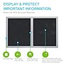 Ghent 4' H x 5' W Enclosed Recycled Rubber Bulletin Board with Satin Frame, 2 Door, Confetti (PA24860TR-CF)~#|#~4D85E495-0982-4C73-8AADACCB168724A9_sc7
