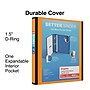 Staples Heavy Duty 1 1/2" 3-Ring Better Binder, D-Ring, Orange (ST55857-CC)~#|#~4D87AD24-A133-4B69-89D2DFFC78AF69F3_sc7