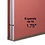 Staples 60% Recycled Pressboard Classification Folder, 1-Divider, 1.75" Expansion, Legal Size, Brick Red, 20/Box~#|#~4D87C459-567C-4DCE-BC0EB4CED622B7E0_sc7