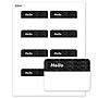 Avery Adhesive Name Tags, Pre-printed Silver/Black Hello Design~#|#~4D893A69-17D9-4C86-9059E1B40A7479C0_sc7