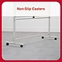 TRU RED™ Magnetic Painted Steel Mobile Dry Erase Board, Aluminum Frame, 40"H x 60"W (TR62828)~#|#~4D89BDD9-3BF8-47EC-ADA669F025C098A4_sc7