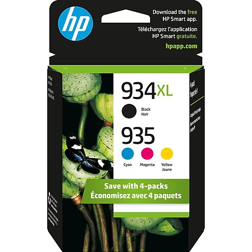HP 934XL/935 Black High Yield and Cyan/Magenta/Yellow Standard