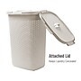 Mind Reader 15.85-Gallon Laundry Hamper with Lid, Plastic, Ivory, 2/Set (60HAMP2PK-IVO)~#|#~4D911121-EC43-459E-B151F75E90449340_sc7