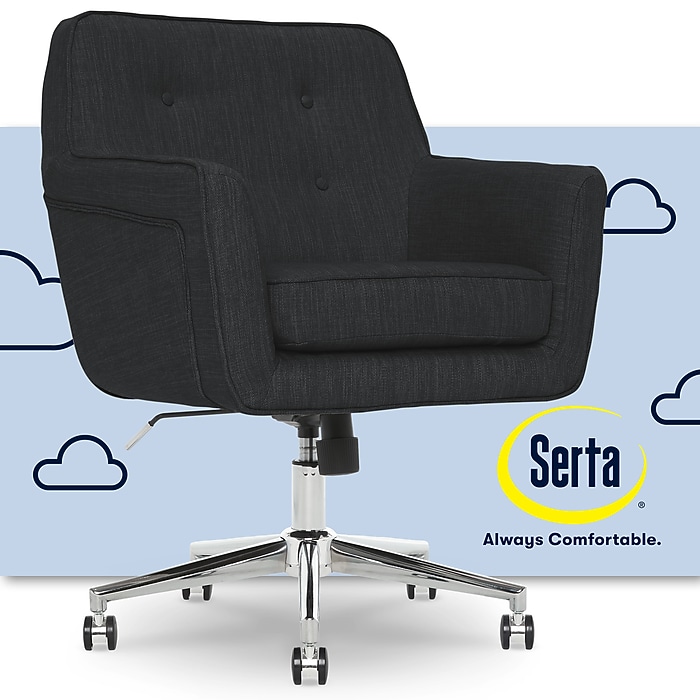 Serta Style Ashland Fabric Swivel Computer and Desk Chair