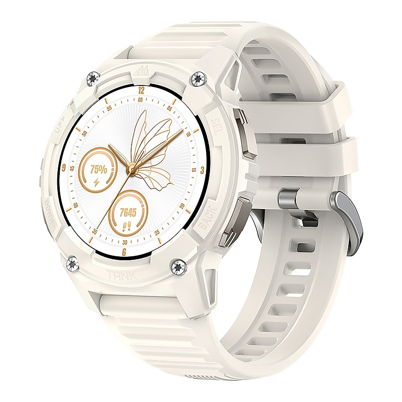 KOSPET TANK S2 AMOLED GPS Smart Watch with Silicone Band, Lily White (P-S001-W) image 1